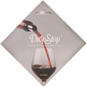 2 Pack DropStop® Wine Pourer w/Solid Rack Card