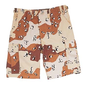 Camouflage B.D.U. Shorts - Desert Camo