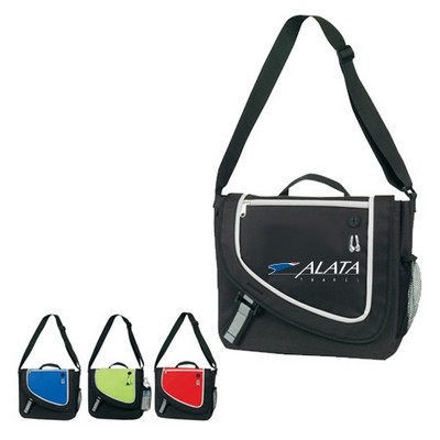 Poly Zipper Messenger Bag