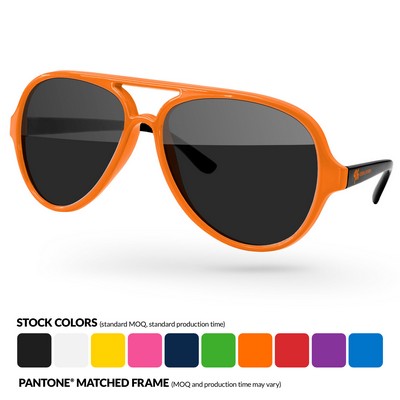 2-Tone Aviator Sport Sunglasses