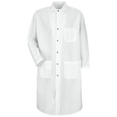 Red Kap™ Snap-Front Butcher Coat - White