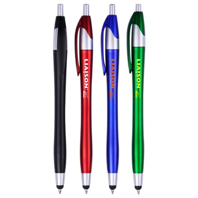 Colorful Ballpoint Pen With Stylus