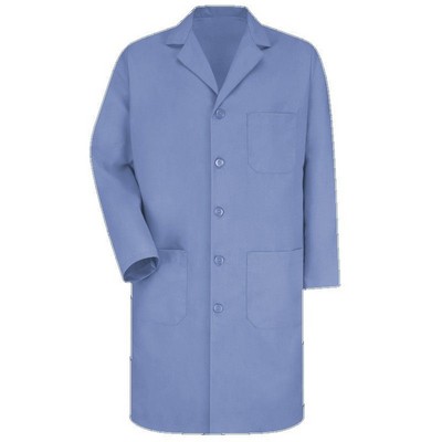 Red Kap™ Men's Long Sleeve Lab Coat w/Five Button Closure - Light Blue