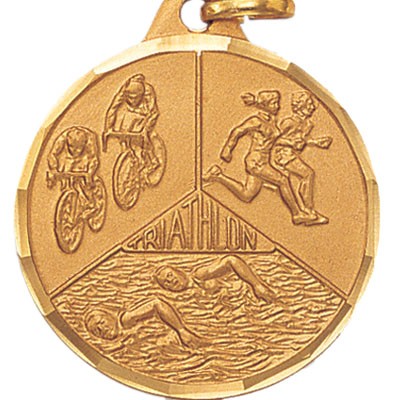 Triathlon E Series Die Struck Medal