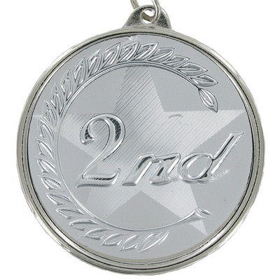 2-1/8" 2nd Place Mylar Medal