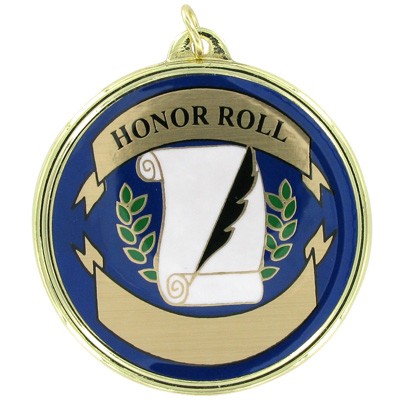 2¼" TM Series Academic Medal w/Honor Roll Mylar Insert