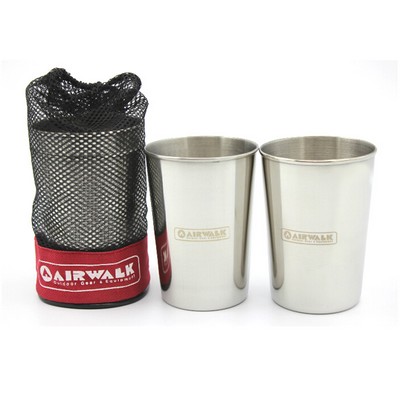 11 Oz. High Quality Stainless Steel Drinking Cup Set of 4