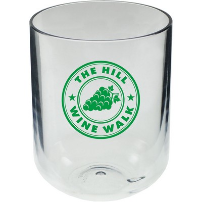 8 Oz. Stemless Plastic Wine Glass