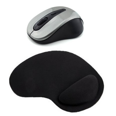 Kidder 2.4GHz Wireless Mouse + Wrist Rest Mouse Pad