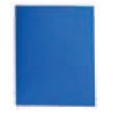 Blue 2 Pocket Port Folder w/3 Hole Prongs