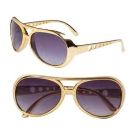 Gold Elvis Glasses