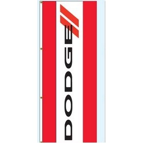 Single Faced Interceptor® Drape Flags (Center Panel - Dodge®) (3' x 8')