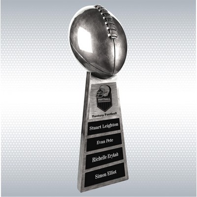 15" Antique Silver Football Award