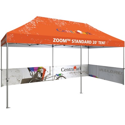 20' Zoom™ Tent Single-Sided Half Wall Graphic Kit