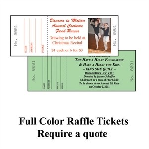 House Specialty Raffle Ticket (Bristol Colors)