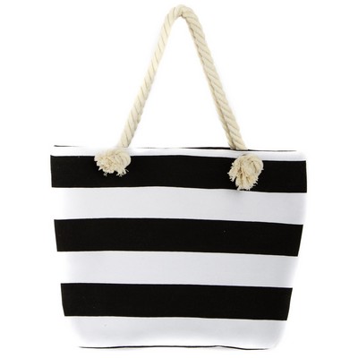 Cotton Canvas Nautical Beach Tote Bags