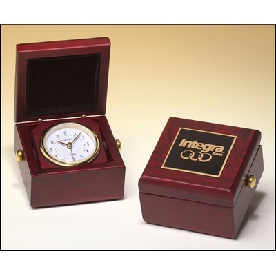 Hand Rubbed Mahogany Finish Case Clock Award (3.5"x3.5")