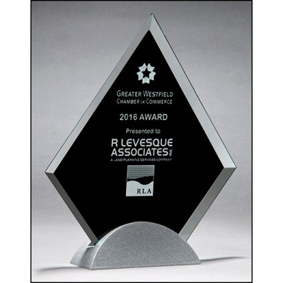 Diamond-Shaped Glass Award (6.25"x7.375")