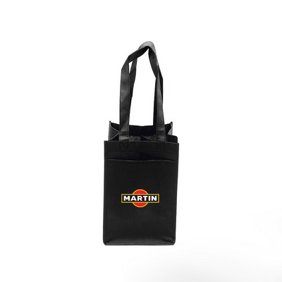 Heat Transfer Non-Woven Wine Tote Bag