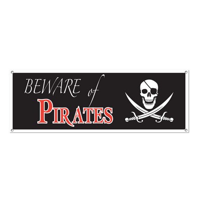 Beware of Pirates Banner