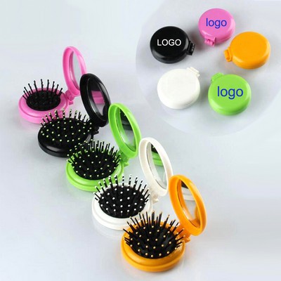 Round, Foldable, Compact & Brush Combination