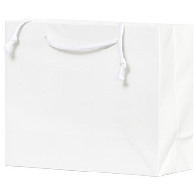 Matte Laminated White Vegas Eurotote (9"x3½"x7")