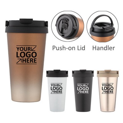 17 Oz. Metallic Travel Mugs