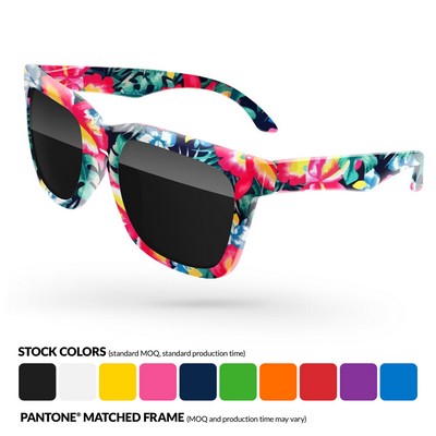 Promotional Bold Sunglasses w/ Sublimation Wrap