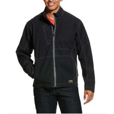 Rebar® Stretch Canvas Softshell Black Jacket