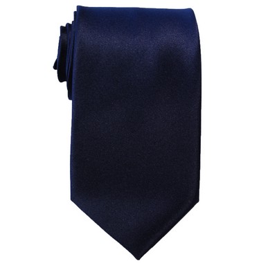 Men's Navy Narrow Solid Color Tie