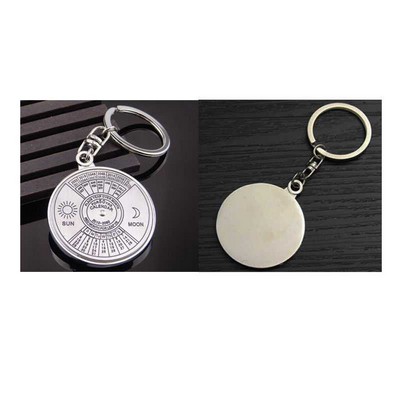 50 Year Calendar Compass Metal Key Chain