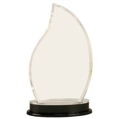 9 1/4" Silver Flame Impress Acrylic Award