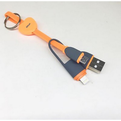 2 In 1 Keychain Charger Cable