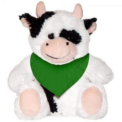 7" Plush Toy Cow Stuffed Animal With Customizable T-Shirt