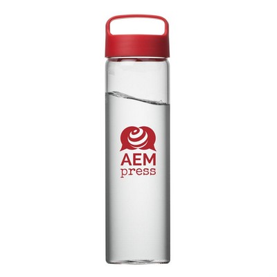 Borosilicate™ Verre Water Bottle - 18½ oz Red