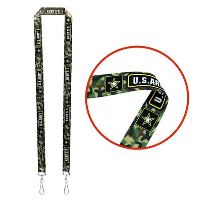 3/4" Dual LA-115 Attachment Sublimation Lanyard (Factory Direct - 10-12 Weeks Ocean)