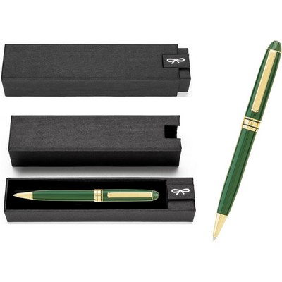 MB Series Ball Pen Gift Set - green pen in black gift box