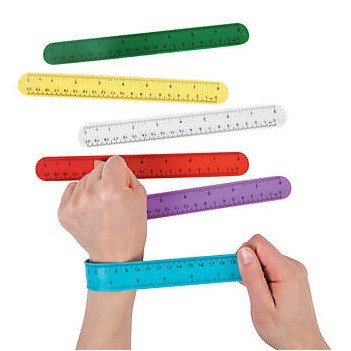 Ruler Silicone Slap Wristband