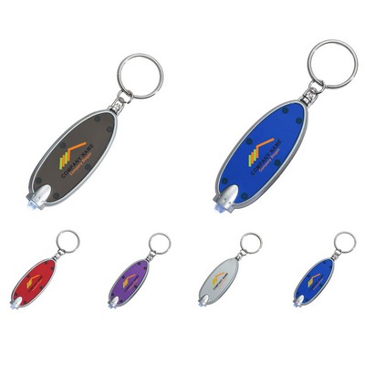 Oval LED Key Chain