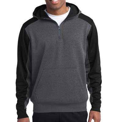 Amadril Colorblock 1/4-Zip Hooded Sweatshirt