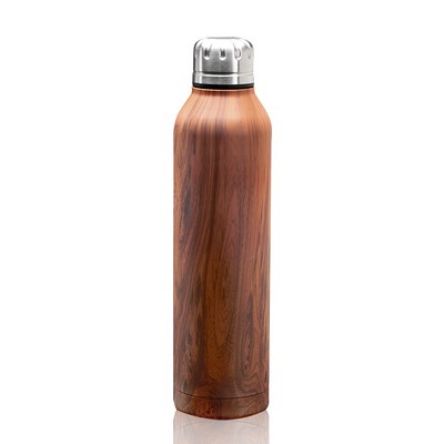 Luxury Wood Effect Vacuum Bottle 34oz