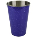 16 Oz. Blue Speckled Santa Fe Stainless Steel Cup