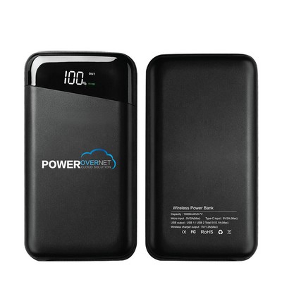 10,000mAh Power Bank and Wireless Charger 2-in-1