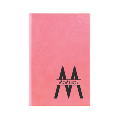 5¼" x 8¼" Pink Leatherette Journal