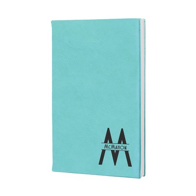 5¼" x 8¼" Teal Leatherette Journal