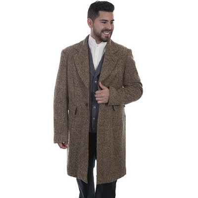 Men's Herringbone Pile Frock Coat