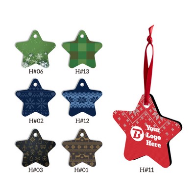 Full Color Christmas Ornament - Star