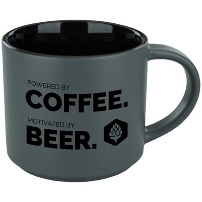 16 Oz. Norwich Mug (Matte Gray/Black)