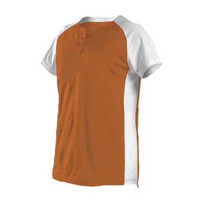 Girls Two Button Fastpitch Jersey