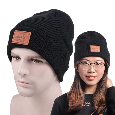 Knit Beanie Cap - Heathered